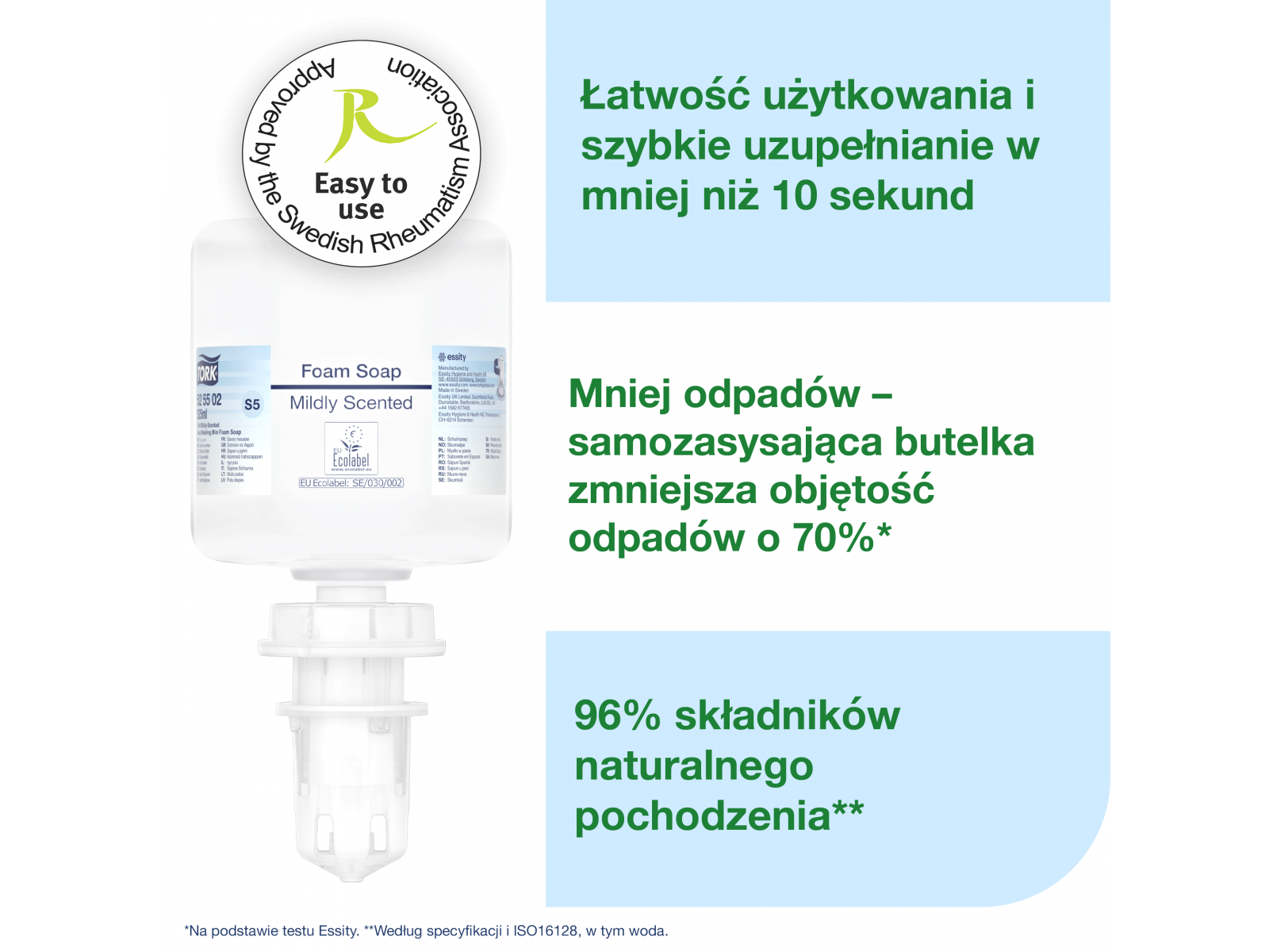 Pianka S5 TORK 525502 MILDLY 525 ml